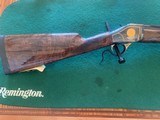 BROWNING 1885 45-70, “2003 FRIENDS OF THE YEAR” NUMBER 631 OF 875, FANTASTIC WOOD, NEW UNFIRED IN THE THE BOX - 2 of 5