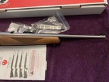 RUGER 10-22 SPORTER 75 ANNIVERSARY, STAINLESS STEEL WITH WOOD STOCK - 6 of 7