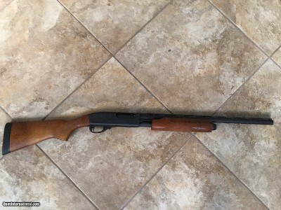 REMINGTON 870 EXPRESS 20 GA. YOUTH- LADIES GUN, 12 3/4”
LOP., 21” REM CHOKE BARREL 99% COND.