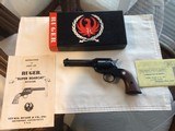 RUGER SUPER BEARCAT NEW IN THE RED BOX WITH OWNERS MANUAL ETC.