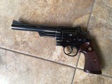 SMITH & WESSON 29 NO DASH 44 MAGNUM 6 1/2” BLUE, IN SMITH WOOD PRESENTATION CASE WITH CLEANING TOOLS, 99% COND. POSSIBLY UNFIRED - 2 of 9