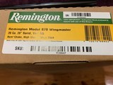 REMINGTON 870 WINGMASTER 20 GA., 28” REM CHOKE BARREL, NEW UNFIRED IN THE BOX WITH OWNERS MANUAL 3 CHOKE TUBES & WRENCH - 6 of 6