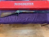 WINCHESTER 1892 HIGH GRADE 45 LC. CAL., 24 14” BARREL, FANTASTIC DELUXE WALNUT, MFG. 1997, NEW UNFIRED IN THE BOX - 5 of 6