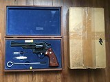 SMITH & WESSON 27-2, 6” BARREL, NEW IN SMITH WOOD PRESENTATION CASE WITH CLEANING TOOLS ALL IN FACTORY SHIPPING CARTON - 1 of 8