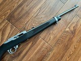 RUGER 10-22, 22 LR. WITH BOAT PADDLE STOCK, STAINLESS STEEL AS NEW IN THE BOX WITH OWNERS MANUAL, ETC. - 7 of 9