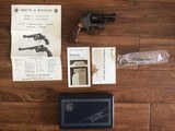 SMITH & WESSON 34 1, 22 LR. 2
BARREL, APPEARS UNFIRED, IN THE ORIGINAL BOX WITH OWNERS MANUAL & CLEANING TOOLS