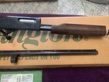 REMINGTON 870 WINGMASTER 28 GA. ENGRAVED ENHANCED RECEIVER, 25” REM CHOKE, VENT RIB, NEW IN THE BOX WITH OWNERS MANUAL, 3 CHOKE TUBES & WRENCH - 5 of 6