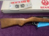 RUGER 96/44, 44. MAGNUM, LEVER ACTION, SERIAL NUMBER 79, NEW IN THE BOX, WITH OWNERS MANUAL & RINGS - 1 of 6