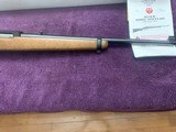 RUGER 96/22 MAGNUM, 22 MAGNUM LEVER ACTION, SERIAL NUMBER 00079, NEW IN THE BOX WITH OWNERS MANUAL & RINGS - 4 of 6