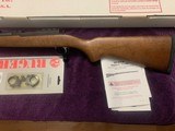 RUGER 77/50-RS 50 CAL. MUZZLELOADER, SERIAL NUMBER 00005, NEW IN THE BOX WITH OWNERS MANUAL & RINGS