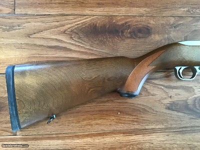 RUGER 10-22, 22LR. INTERNATIONAL CHECKEREDMANLICHER WALNUT STOCK, STAINLESS STEEL, NEW UNFIRED IN THE BOX WITH OWNERS MANUAL, ETC. - Image 3 of 8
