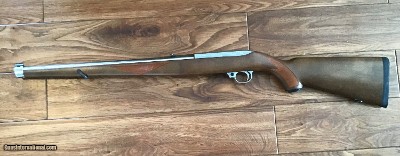 RUGER 10-22, 22LR. INTERNATIONAL CHECKEREDMANLICHER WALNUT STOCK, STAINLESS STEEL, NEW UNFIRED IN THE BOX WITH OWNERS MANUAL, ETC. - Image 6 of 8