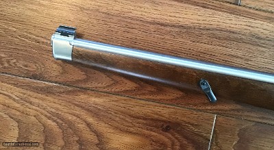 RUGER 10-22, 22 LR., MANLICHER, INTERNATIONAL WALNUT STOCK, STAINLESS STEEL, NEW IN THE BOX WITH OWNERS MANUAL, ETC. - Image 6 of 7