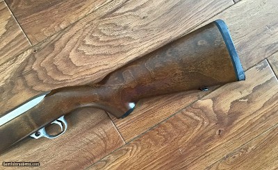 RUGER 10-22, 22 LR., MANLICHER, INTERNATIONAL WALNUT STOCK, STAINLESS STEEL, NEW IN THE BOX WITH OWNERS MANUAL, ETC. - Image 2 of 7