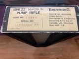 BROWNING BPR, PUMP 22 MAGNUM, NEW IN THE BOX, VERY SCARCE GUN - 6 of 6