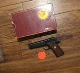 COLT GOVERNMENT MARK IV SERIES 70 “RARE 9 MM” NEW IN THE BOX WITH OWNERS MANUAL, HANG TAG, COLT LETTER, ETC. - 2 of 6