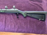 RUGER 77/22, 22 LR., BOAT PADDLE WITH GREEN INSERTS 99% COND. - 4 of 5