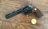 COLT DIAMONDBACK 22 LR., 6” BLUE, NEW IN THE BOX WITH OWNERS MANUAL, HANG TAG, COLT LETTER & ETC. - 2 of 4