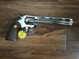 COLT PYTHON 357 MAGNUM “RARE 8” NICKEL BARREL” NEW IN THE BOX WITH OWNERS MANUAL, HANG TAG, COLT LETTER, ETC. MFG. 1980 - 2 of 4
