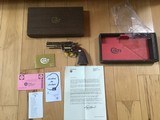COLT DIAMONDBACK 38 SPC. 4” BRIGHT NICKEL, MFG. 1969, NEW IN THE BOX WITH OWNERS MANUAL, HANG TAG, COLT LETTER, ETC.