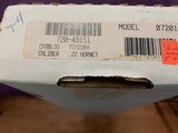 RUGER 77, 22 HORNET CAL.., LIKE NEW IN THE BOX - 5 of 6