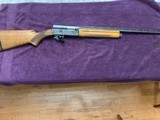 BROWNING BELGIUM A-5, LT. 20 GA., 26” SKEET CHOKE, VENT RIB BARREL LOP 14”
MFG. 1975 EXC. COND. - 1 of 5