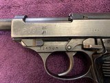 WALTHER P-38, ACI, WAFFENAMPT MARKS, EAGLE, MATCHING NUMBERS, VERY GOOD COND. - 4 of 7