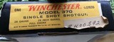 WINCHESTER 370, 28 GA. 28” FULL CHOKE, NEW UNFIRED IN THE BOX WITH OWNERS MANUAL, ETC. - 5 of 5