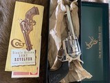 COLT SAA ARMY 2 ND GENERATION 38 SPC. 5 1/2” BRIGHT NICKEL, AS NEW IN THE BOX, NO TURN LINE, COMES WITH OWNER MANUAL, ETC. - 2 of 9