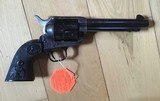 COLT SAA 44 SPECIAL 5 1/2” BLUE BARREL, CASE COLORED FRAME, A FACTORY ENGRAVED IN THE COLT CUSTOM SHOP, COMES WITH OWNERS MANUAL, HANG TAG - 4 of 6