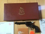 COLT SAA 44 SPECIAL 5 1/2” BLUE BARREL, CASE COLORED FRAME, A FACTORY ENGRAVED IN THE COLT CUSTOM SHOP, COMES WITH OWNERS MANUAL, HANG TAG - 2 of 6