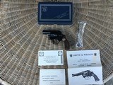 SMITH & WESSON 32-1 TERRIER 38 S&W CAL. 2”.BARREL, NEW UNFIRED IN THE BOX WITH CLEANING
TOOLS IN PLASTIC & OWNERS MANUAL