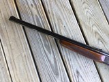 SAVAGE 24, 22 LR. OVER 410 GA., OLER MODEL WITH DESIRABLE SIDE BUTTON SELECTOR, FACTORY CHECKERED WALNUT WOOD, CASE COLORED RECEIVER, 99% COND. - 7 of 7