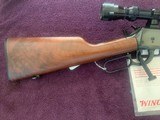 WINCHESTER 94 TRAPPER 44. MAGNUM, 16” BARREL WITH 1,75 X 5X TASCO SCOPE, 99% COND WITH OWNERS MANUAL & HANG TAG - 1 of 5