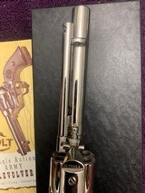 COLT SAA 2ND GENERATION 38 SPC. 5 1/2” BARREL, BRIGHT NICKEL, APPEARS UNFIRED IN THE BOX WITH OWNERS MANUAL, ETC. - 6 of 9