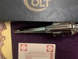 COLT SAA 2ND GENERATION 38 SPC. 5 1/2” BARREL, BRIGHT NICKEL, APPEARS UNFIRED IN THE BOX WITH OWNERS MANUAL, ETC. - 8 of 9