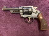SMITH & WESSON 44, 2ND EDITION, 44 S&W SPECIAL, HAND EJECTIOR, 5” BARREL, MFG 1930 GOOD COND, ORIGINAL GRIPS, SMITH & WESSON AUTHENTIC LETTER - 2 of 7
