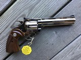 COLT DIAMONDBACK 38 SPC. 6” BARREL, BRIGHT NICKEL, NEW UNFIRED, NO CYLINDER TURN RING, 100% COND., IN THE BOX WITH OWNERS MANUAL, HANG TAG, ETC. - 3 of 4