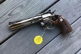 COLT DIAMONDBACK 38 SPC. 6” BARREL, BRIGHT NICKEL, NEW UNFIRED, NO CYLINDER TURN RING, 100% COND., IN THE BOX WITH OWNERS MANUAL, HANG TAG, ETC. - 2 of 4