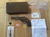 COLT PYTHON 357 MAGNUM 6” BRIGHT NICKEL, MFG. 1968, NEW IN THE BOX WITH OWNERS MANUAL, HANG TAG, COLT SCREW DRIVER, COLT LETTER, EVERY AND ALL PAPERS