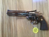 COLT PYTHON 357 MAGNUM 6” BRIGHT NICKEL, MFG. 1968, NEW IN THE BOX WITH OWNERS MANUAL, HANG TAG, COLT SCREW DRIVER, COLT LETTER, EVERY AND ALL PAPERS - 2 of 5