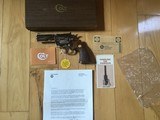 COLT PYTHON 357 MAGNUM, BRIGHT NICKEL 4” BARREL, NEW UNFIRED IN THE BOX WITH OWNERS MANUAL, HANG TAG, COLT LETTER, ETC. MFG 1972 - 3 of 7