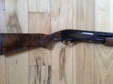 REMINGTON 870 WINGMASTER
“DUCKS UNLIMITED” 12 GA., 30” FULL CHOKE VENT RIB, SERIAL NUMBER 18 DU.
VERY FANCY WALNUT STOCK & FOREARM 99% COND. - 1 of 6