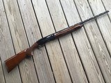 REMINGTON 1100 410 GA., 25” MOD. CHOKE, VENT RIB, 3” CHAMBER, SHOOTS 2 1/2” or 3” SHELLS, 99% BLUE, WITH SOME HANDLING MARKS IN THE WOOD