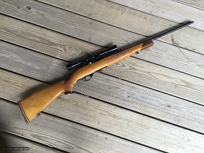 WEATHERBY XII, 22 AUTO, COMES WITH WEATHERBY 4X-50, SCOPE, 100% COND. NOT A MARK ON IT