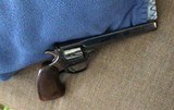 HARRINGTON & RICHARDSON “SPORTSMAN” PRE-WAR” SINGLE ACTION, 22 LR. 6” BARREL, MFG. 1936, FACTORY ORIGINAL INCLUDING WALNUT CHECKERED GRIPS, 99% COND. - 2 of 2