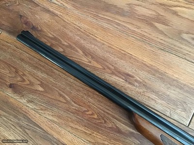 SAVAGE 24 DLX. 22 LR. OVER 410 GA. SATIN SILVER ENGRAVED RECEIVER WITH RED FOX ON ONE SIDE & GROUSE IN FLIGHT ON THE OTHER SIDE, EXC. COND. - Image 5 of 10
