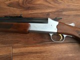 SAVAGE 24 DLX. 22 LR. OVER 410 GA. SATIN SILVER ENGRAVED RECEIVER WITH RED FOX ON ONE SIDE & GROUSE IN FLIGHT ON THE OTHER SIDE, EXC. COND. - 3 of 10