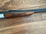 SAVAGE 24 DLX. 22 LR. OVER 410 GA. SATIN SILVER ENGRAVED RECEIVER WITH RED FOX ON ONE SIDE & GROUSE IN FLIGHT ON THE OTHER SIDE, EXC. COND. - 9 of 10