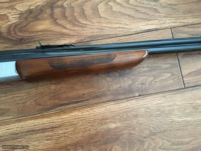 SAVAGE 24 DLX. 22 LR. OVER 410 GA. SATIN SILVER ENGRAVED RECEIVER WITH RED FOX ON ONE SIDE & GROUSE IN FLIGHT ON THE OTHER SIDE, EXC. COND. - Image 9 of 10